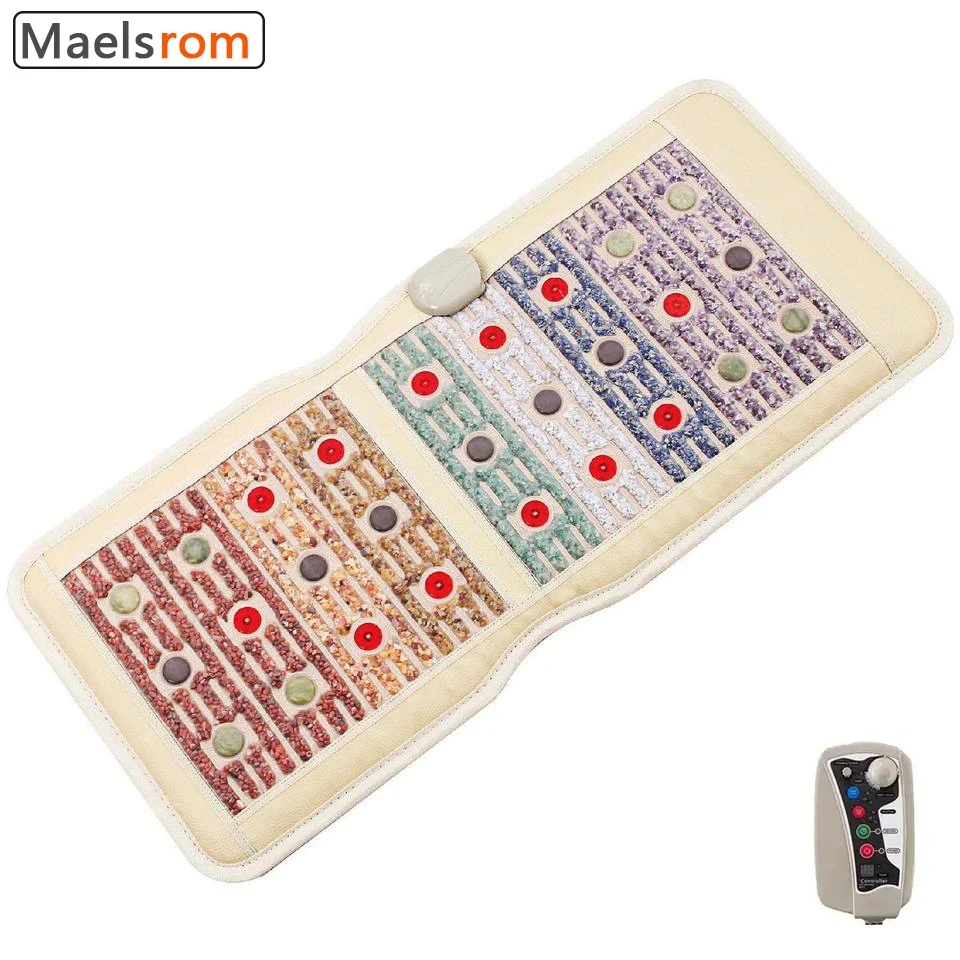 

PEMF Whole Body Far Infrared Heating Pad Kristrallmatte Biophotonen Anion Jadeite Biological Crystal Chakra Balance Massage Pad