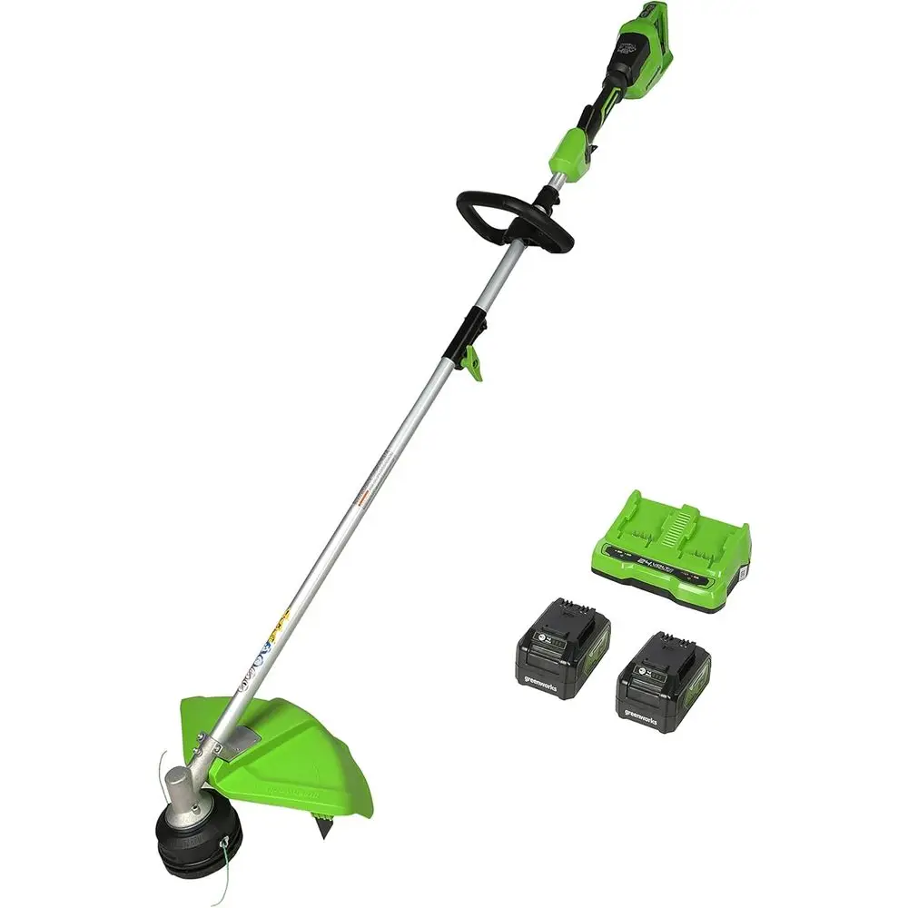 

48V Dual Voltage 16-Inch Cordless String Trimmer with Two 4.0Ah Batteries and Charger Included