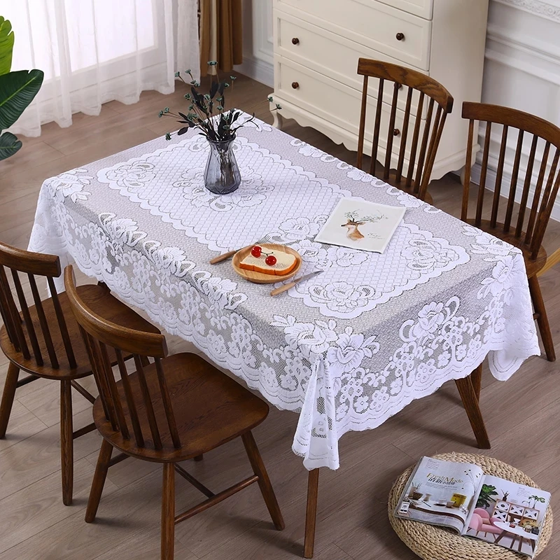 

Luxury Embroidery Lace Tablecloth Banquet Party Table cloth Dinning Christmas Tablecloth For Picnic Table Cover nappe ronde R010