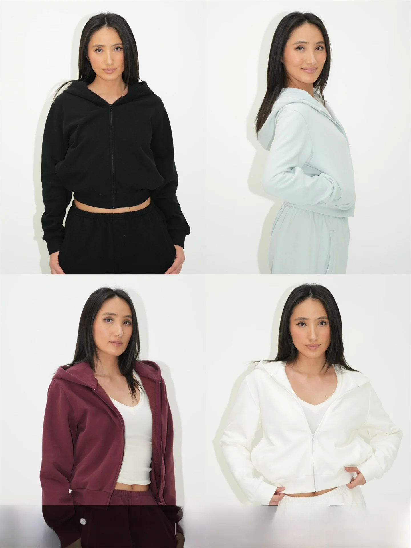 

Универсальная женская толстовка WellD Basic Sle с капюшоном на молнии, 4 цвета, осенне-зимняя, однотонная, верхняя одежда