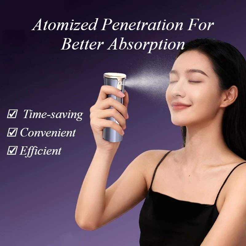 

Перезаряжаемый беспроводной портативный профессиональный паровой очиститель для лица с микротоками и функцией холодного распаривания