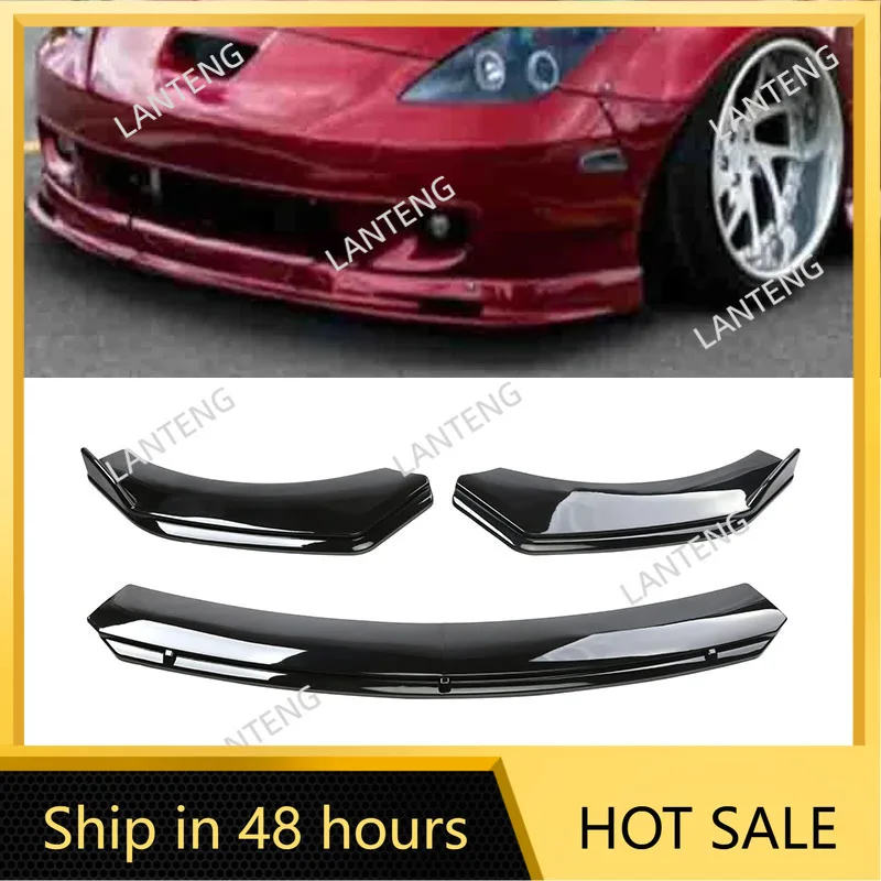 Car Front Bumper Cover Lip Spoiler Splitter Carbon fiber For T0yota Celica GT Diffuser Guard Trim Body Kit Protector