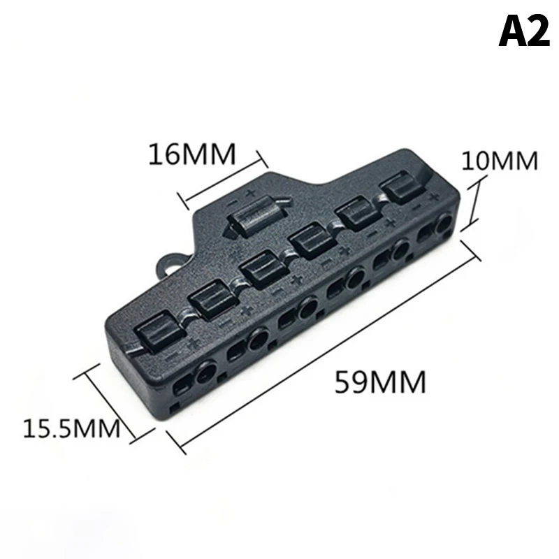1pc Eisenbahn Zug Port Sharing Box 3/6 Verteilung Port Hub Für SMD Led Modell Miniatur Beleuchtung System DC lampe