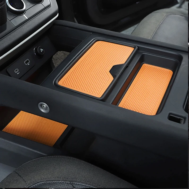 Leather Gate Slot Land Rover Defender Door Groove Mat Water Cup Non-Slip Mat 90 110 Defender Accessories Modification