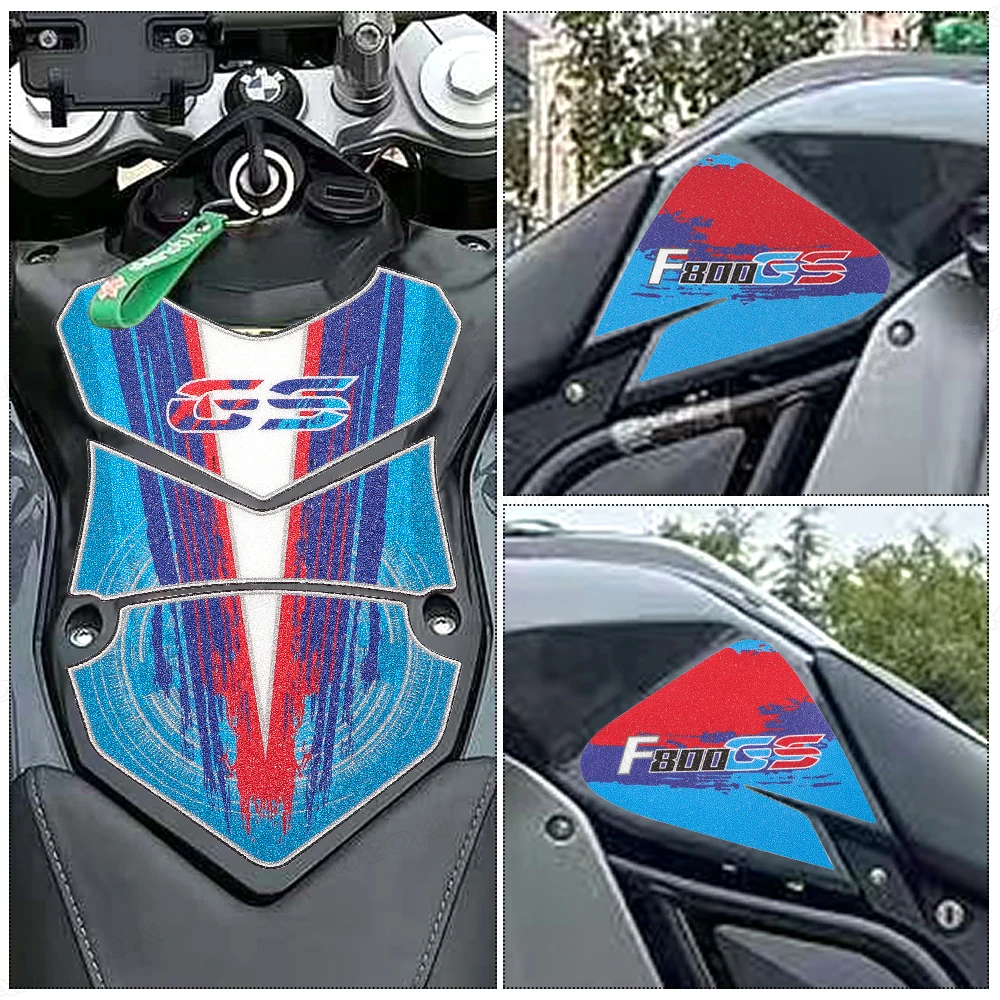 

For BMW F800GS ADV Adventure Motorcycle Fuel Oil Tank Pad Protector Stickers Kit Knee Grip Traction Pad Fit for F800 F 800 GS