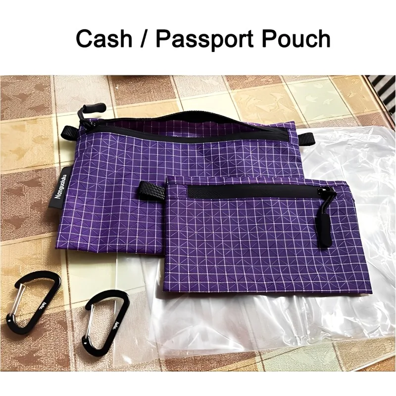 

Ultralight Outdoor Purse Key Card Cash Pouch Passport Storage Bag for Travel Hiking Equipment