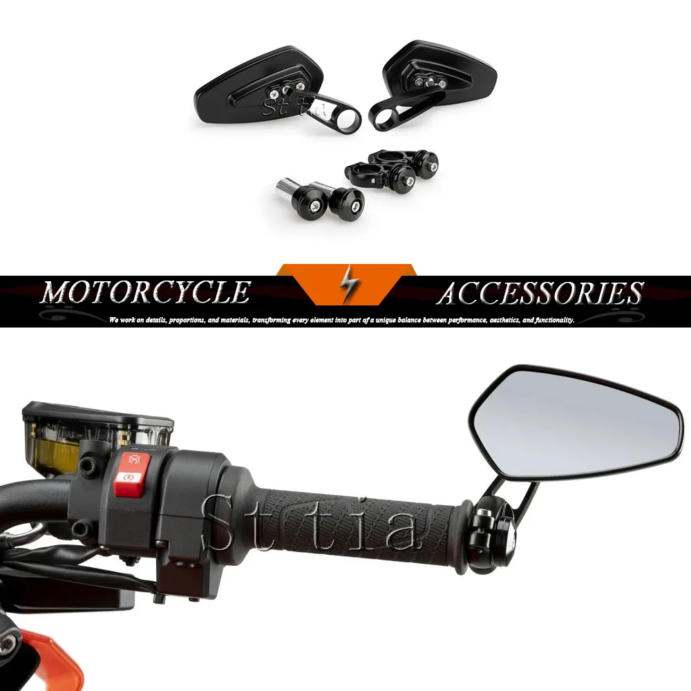 

Новые зеркала заднего вида на руль для мотоциклов Honda CB1000 Hornet CB 1000 CB1000 HORNET SP 2025, алюминиевые, крепление на конец руля