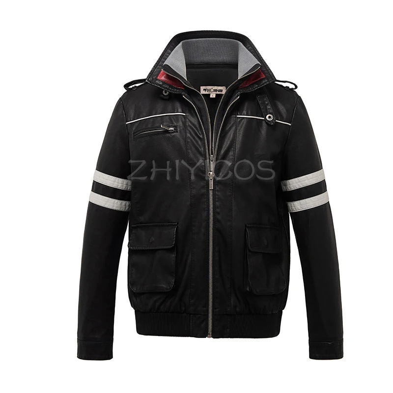High Quality New Prototype Alex Mercer Cosplay Costume Embroidered Jacket PU Leather Coat Halloween Costumes for Women/Men S-4XL