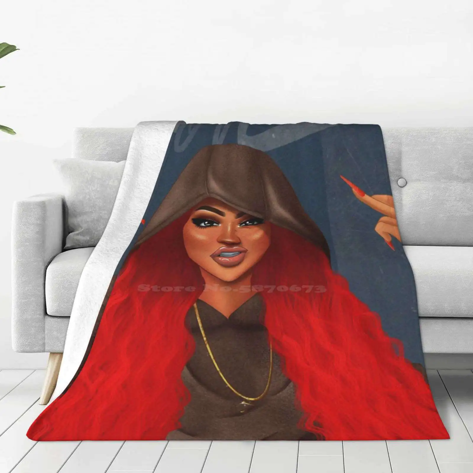 Move Latest Super Soft Warm Light Thin Blanket Badmomzjay Kubodsgn Baddie Bad Girl Flex Details Selfmade Sketch Pink Blue