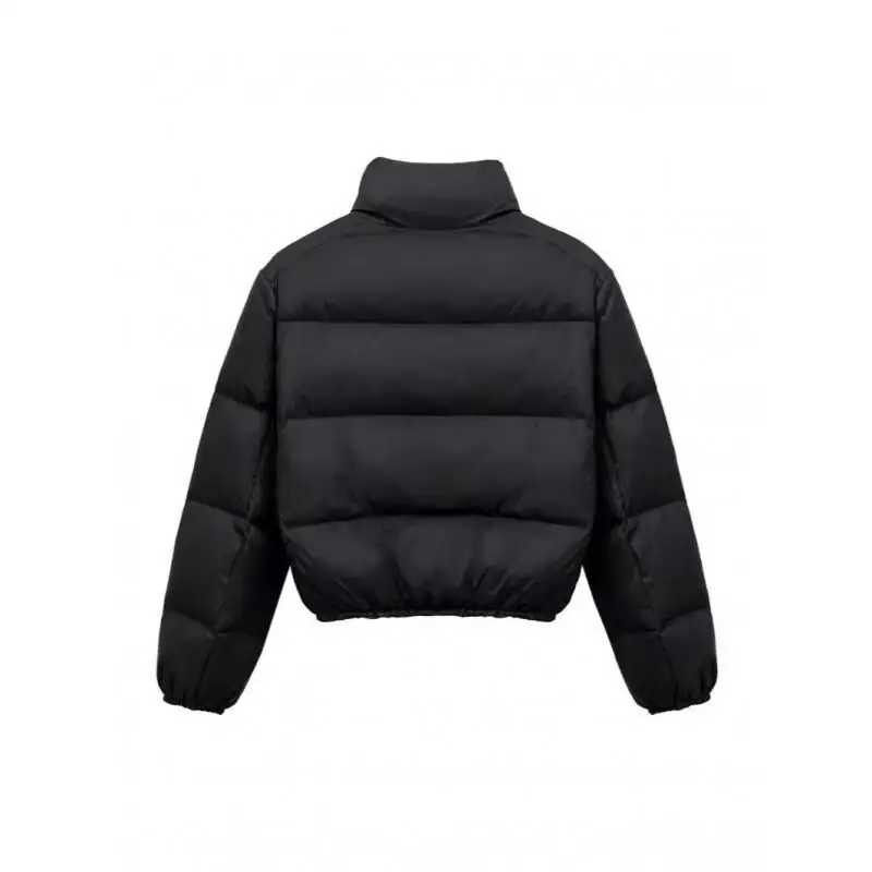 女性のパッド入りジャケットアウトドア日常着厚みのある新しいソリッドカラーショートスタイル女性の秋冬コートファッショナブルなアウターウェア