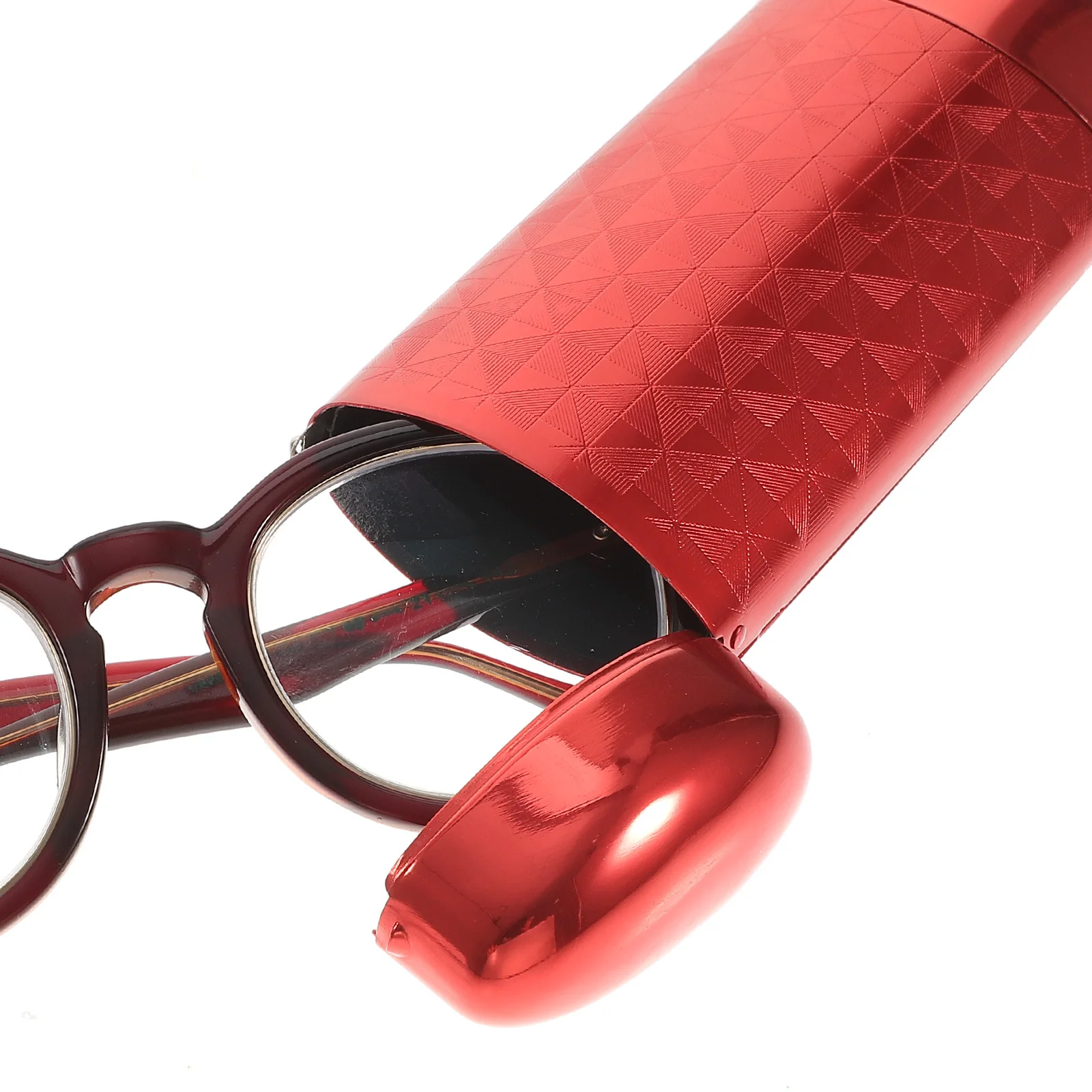 

Hard Shell Portable Eyeglasses Case Compact Aluminum Protective Storage Box Travel Sunglasses Hard Case for Men Women