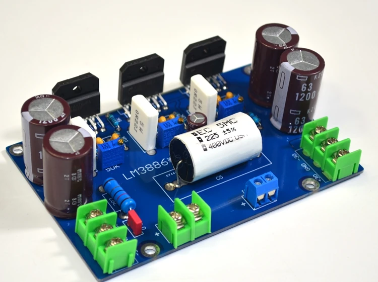 

LM3886 X 3 Three Parallel 150W Parallel Output Mono Audiophile HiFi Amplifier Board