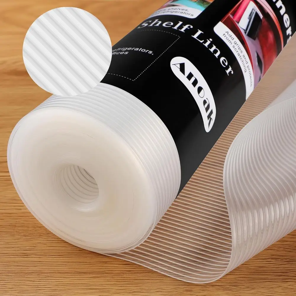 

Non-Slip, Washable, Waterproof 12x20 Inch Shelf Liner, 240 Inch Total Length, Ideal for Kitchen, Pantry, Refrigerator