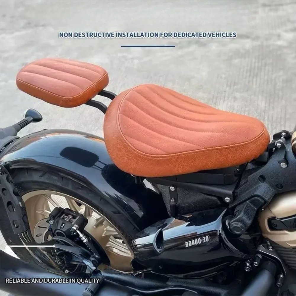 ベンダナポレオンボブ 500 レトロ折りたたみクッション隠しダブルシートクッションボバーシートレザーシートベンダナポレオンボブ 500