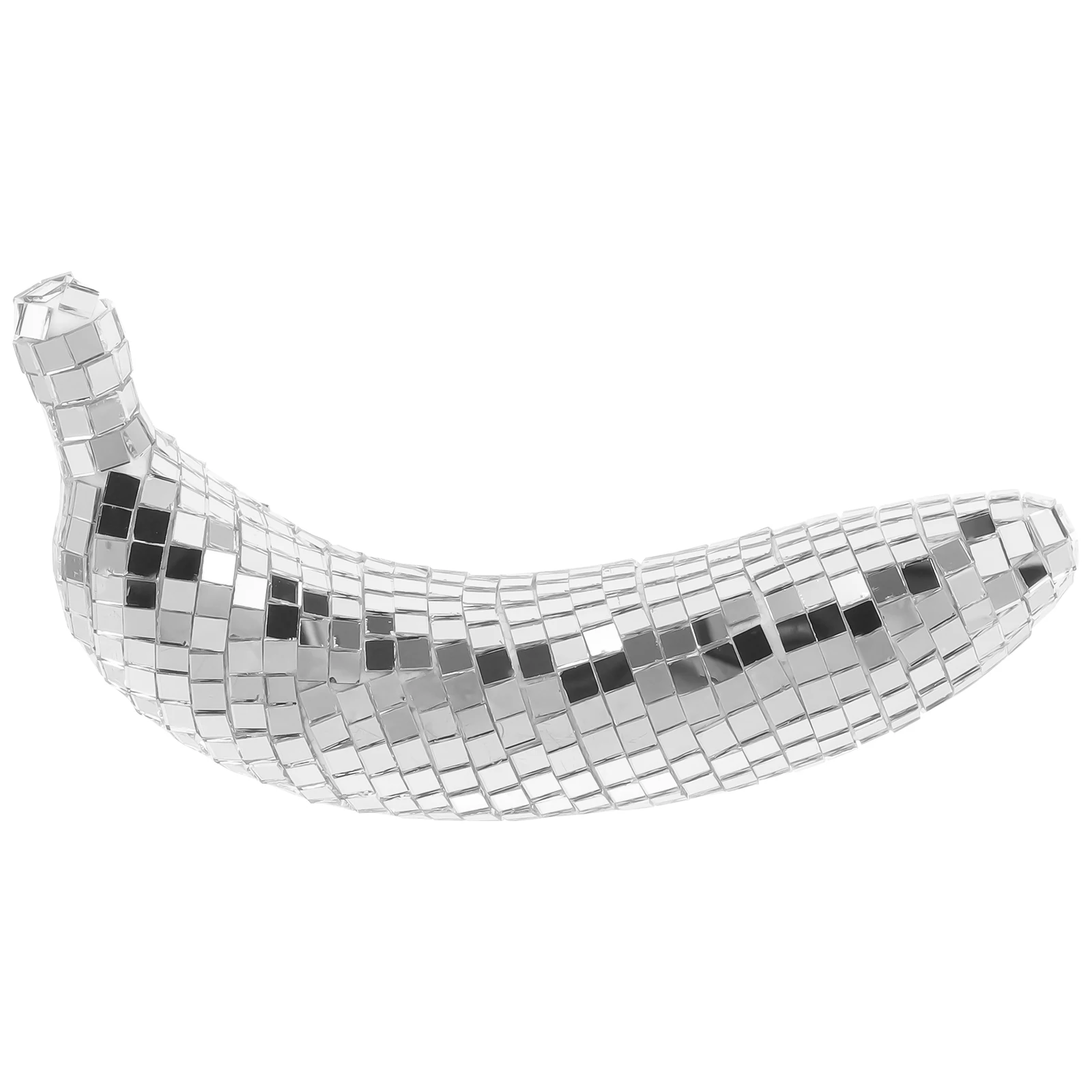 Reflective Mirror Disco Banana Decoration Retro Fruit Style Home Tabletop Party Decor Supply Disco Decoration Banana Artware