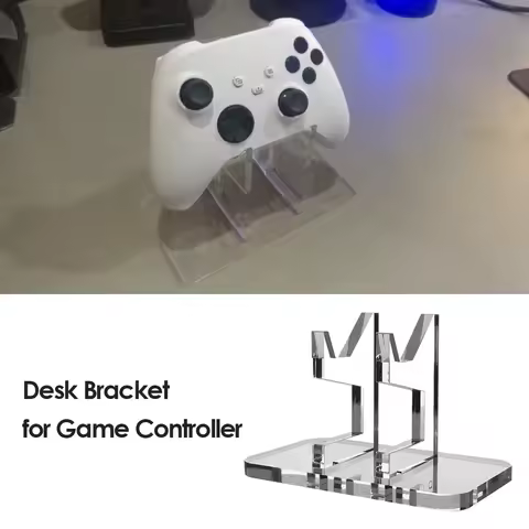Game Handle Stand Acrylic Game Controller Bracket Support Transparent Accessories for Switch Pro/PS5/Xbox Series X/PS4 Joystick