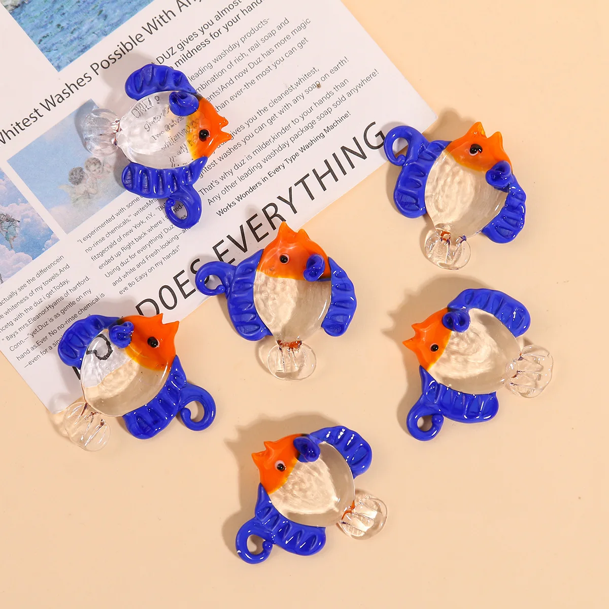 New Many Styles Handmade Murano Lampwork Glass Cute Marine Organism Mutilcolor Pendant Fit Necklace Jewelry Gifts