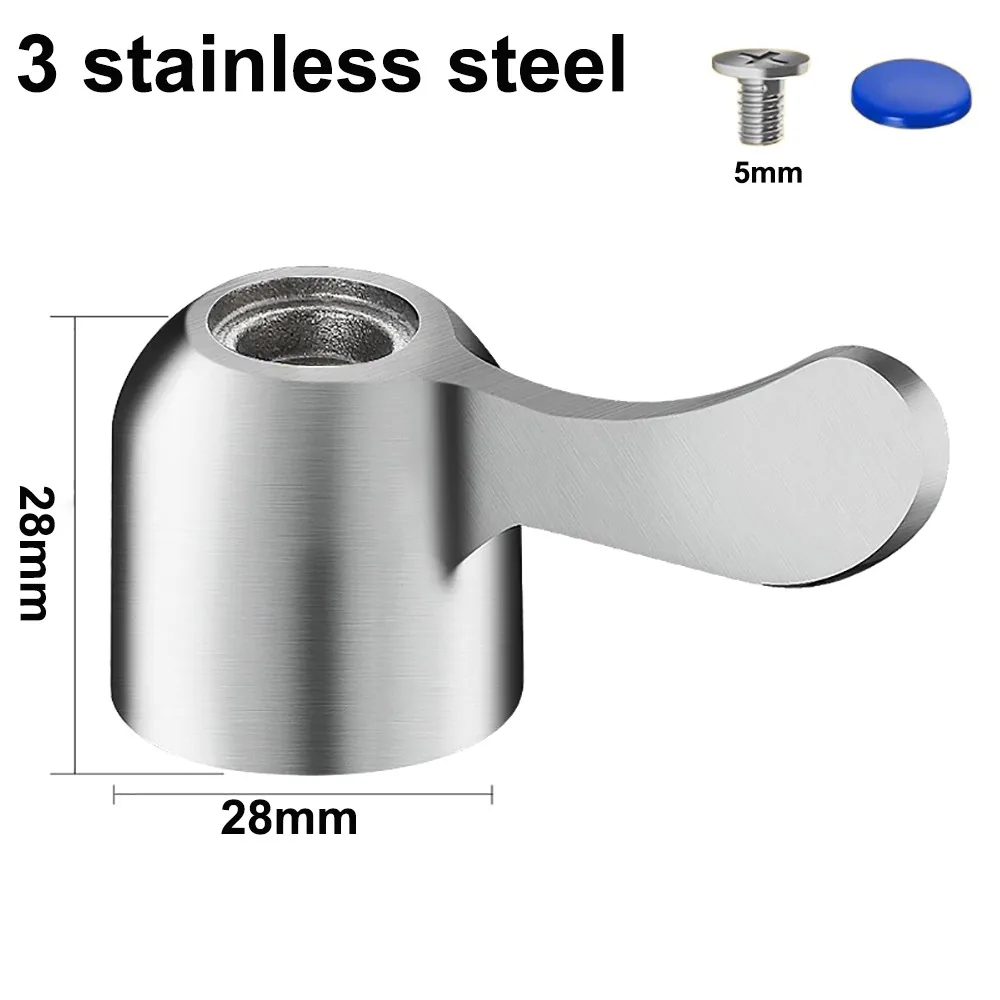 New Triangle Valve Faucet Handle Small Spout Universal Quick Open Valve Dish Basin Handle