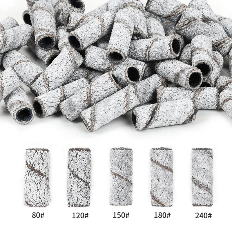 Mini bandes de ponçage pour ongles électriques, 3mm, forets pour ongles, meulage, polissage de la peau morte, dissolvant de vernis Gel UV, outil de manucure