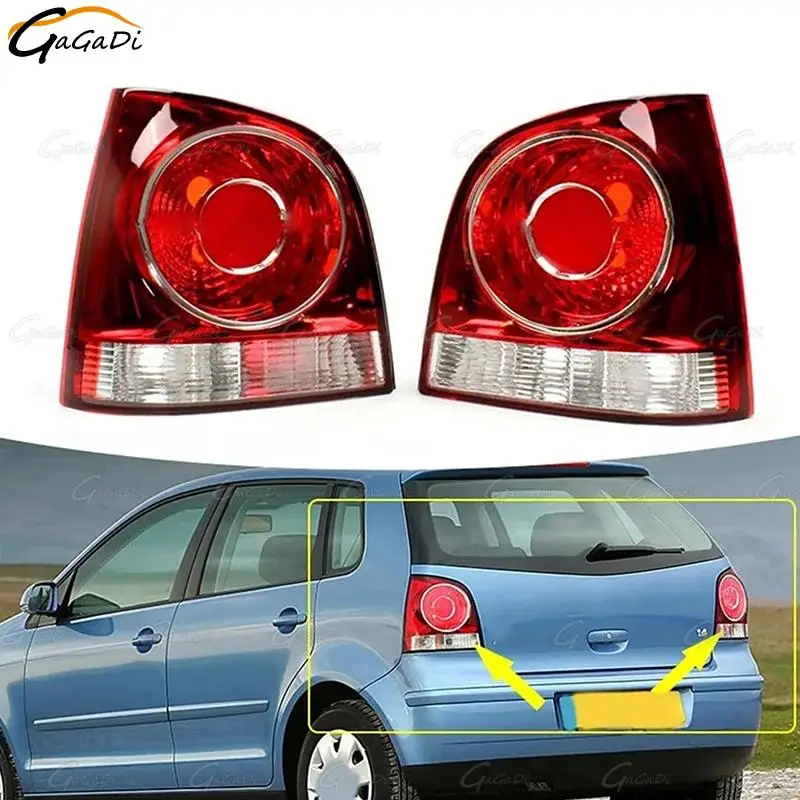 

Для VW POLO 9N 9N3 хэтчбек 2005-2009 6Q 6945096 AB 6Q 6945095 AB без лампы, крышка заднего фонаря, корпуса заднего стоп-сигнала