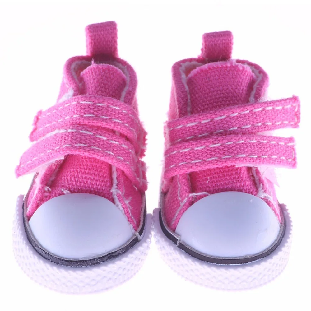 Accessori Bambola BJD Scarpe da 5 cm Scarpe di tela di stili multipli fatte a mano Scarpe casual di ricambio fai-da-te Giocattoli per bambini