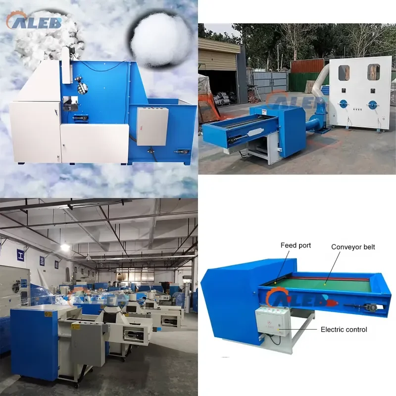 SFW Certificate Nylon Polyester Opening Machine Pearl Fiber Loosening Forming Machine with Motor for Down Jacket Inner Cotton