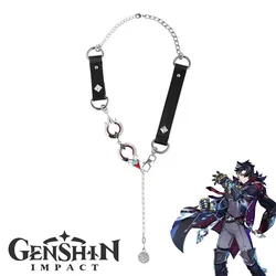 Game Genshin Impact Wriothesley Cosplay Necklace Fashion Alloy Choker Unisex Party  Props