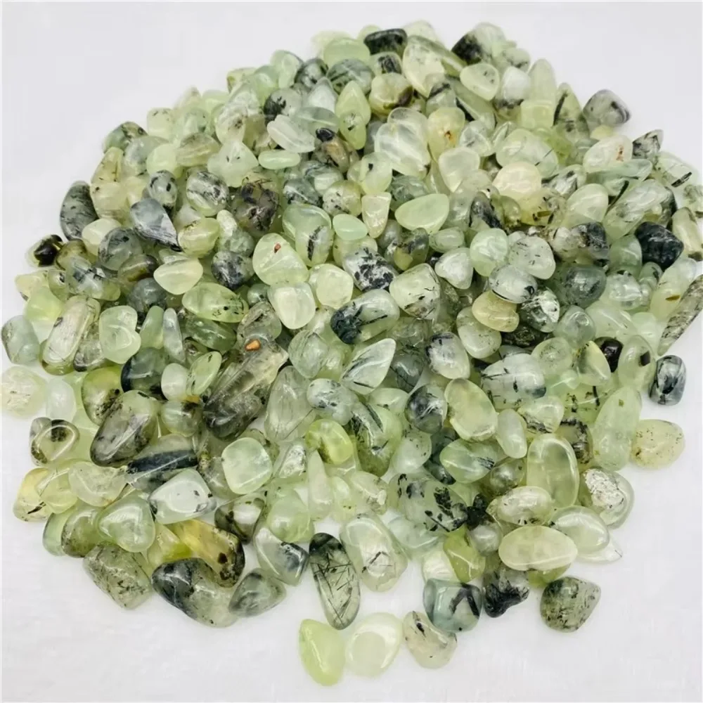 Natural Stones Chiltonite Gravel Green Prehnite Tumbled Stones Crystals Chip Minerals Reiki Healing Aquarium Decor DIY Craft