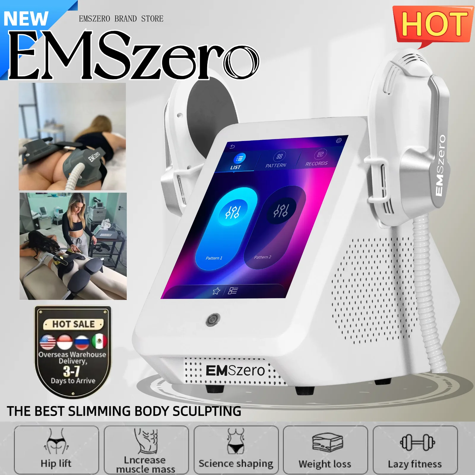 

Профессиональный RF-аппарат 6500 Вт EMS для стимуляции мышц и коррекции фигуры Myoslim PRO Ultra Sculpt для похудения