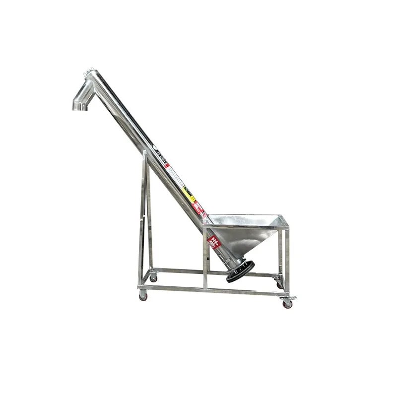 304 Stainless Steel Screw Conveyor Vertical Auger Elevator For Powder Granule Food Chemical Feed Grain Transport Custom Length