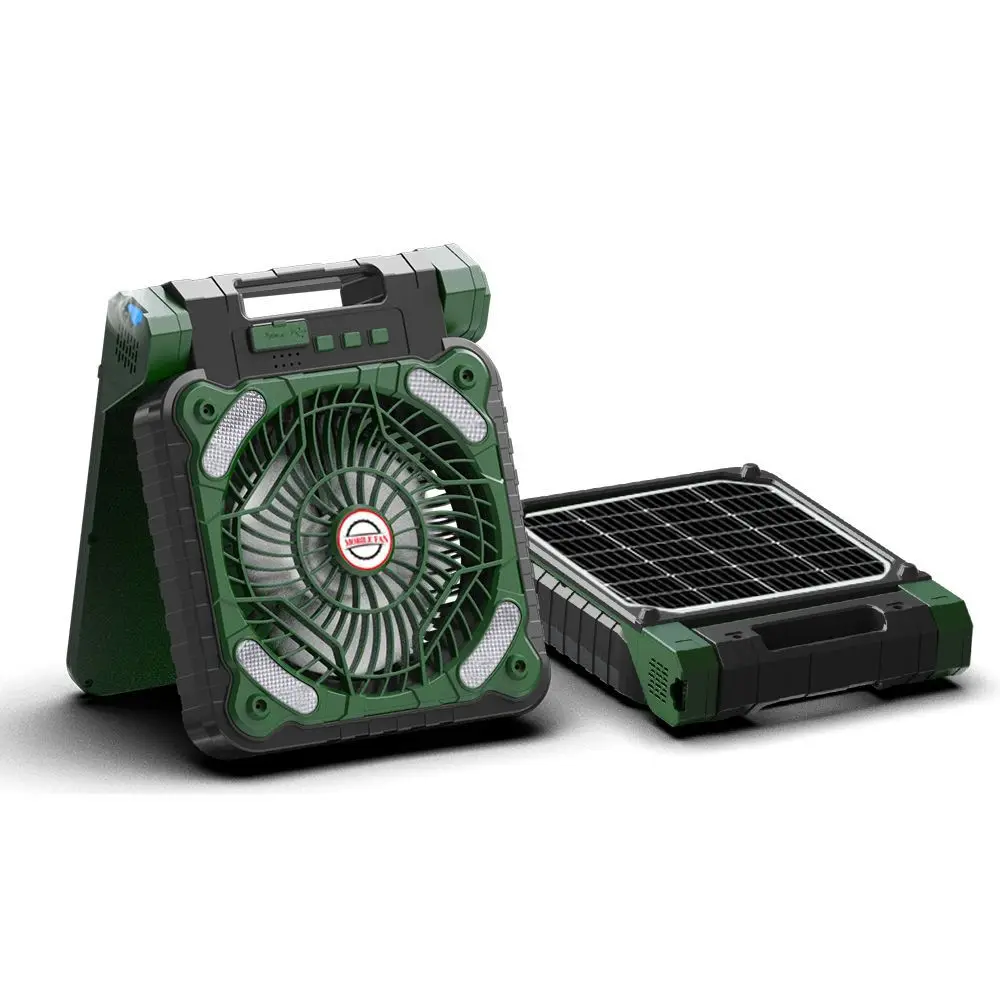 Imagem -05 - Ventilador de Acampamento Solar Portátil com Luz Velocidades Recarregável Bateria 40000mah Assassino do Mosquito Alimentado e Temporizador Powerbank para Caminhadas