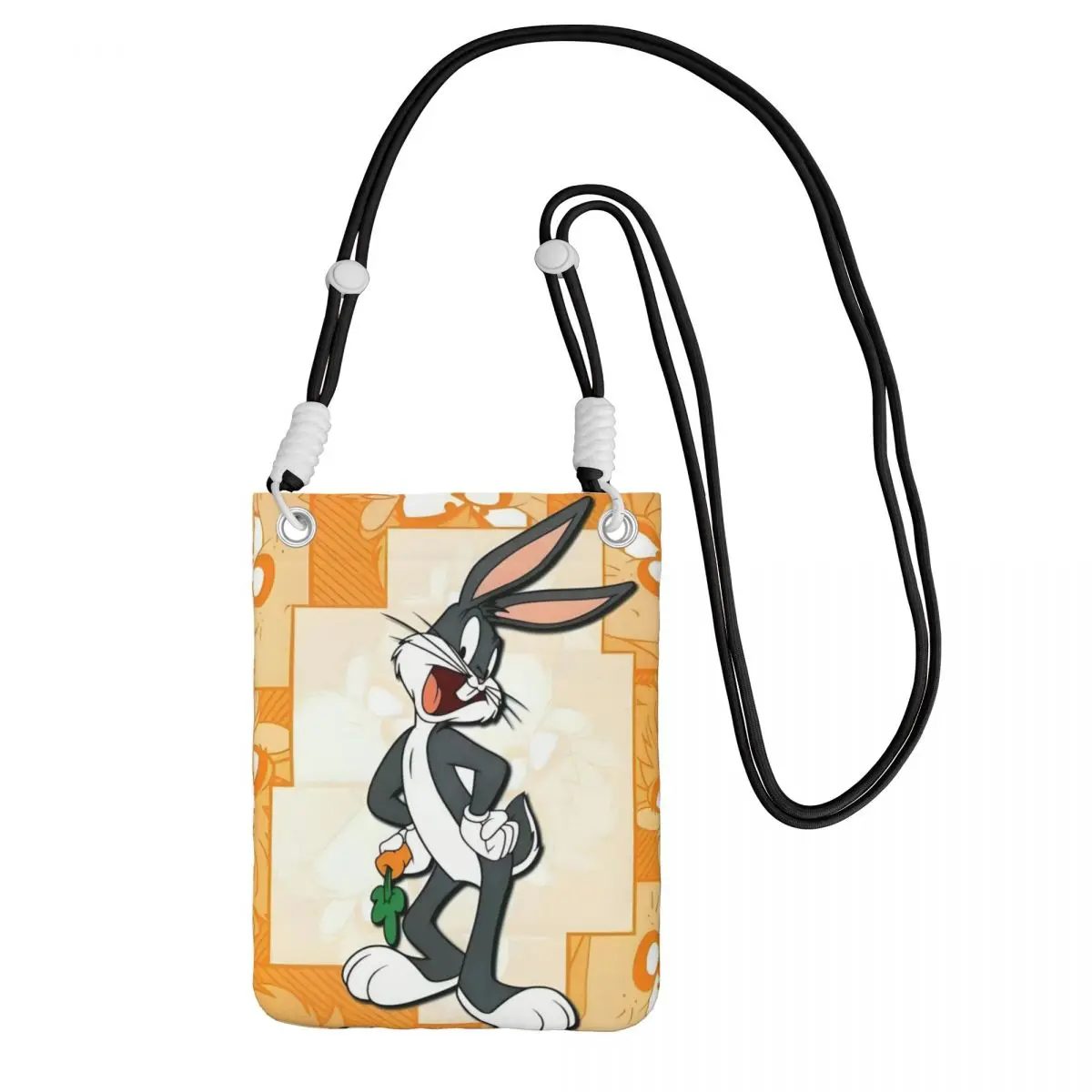 

Custom B-Bugs B-Bunny Mobile Phone Bag for Men Women Rabbit Anime Shoulder Crossbody Bag Suitable Coin Purse Mini Purse Wallet
