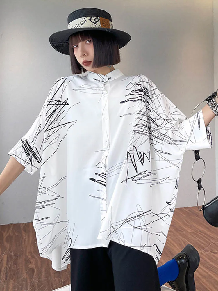 Max LuLu 2022 Summer European Design Clothing Luxury Street Style Blouses Womens Loose Printed Leisure Shirts Sexy Vintage Tops