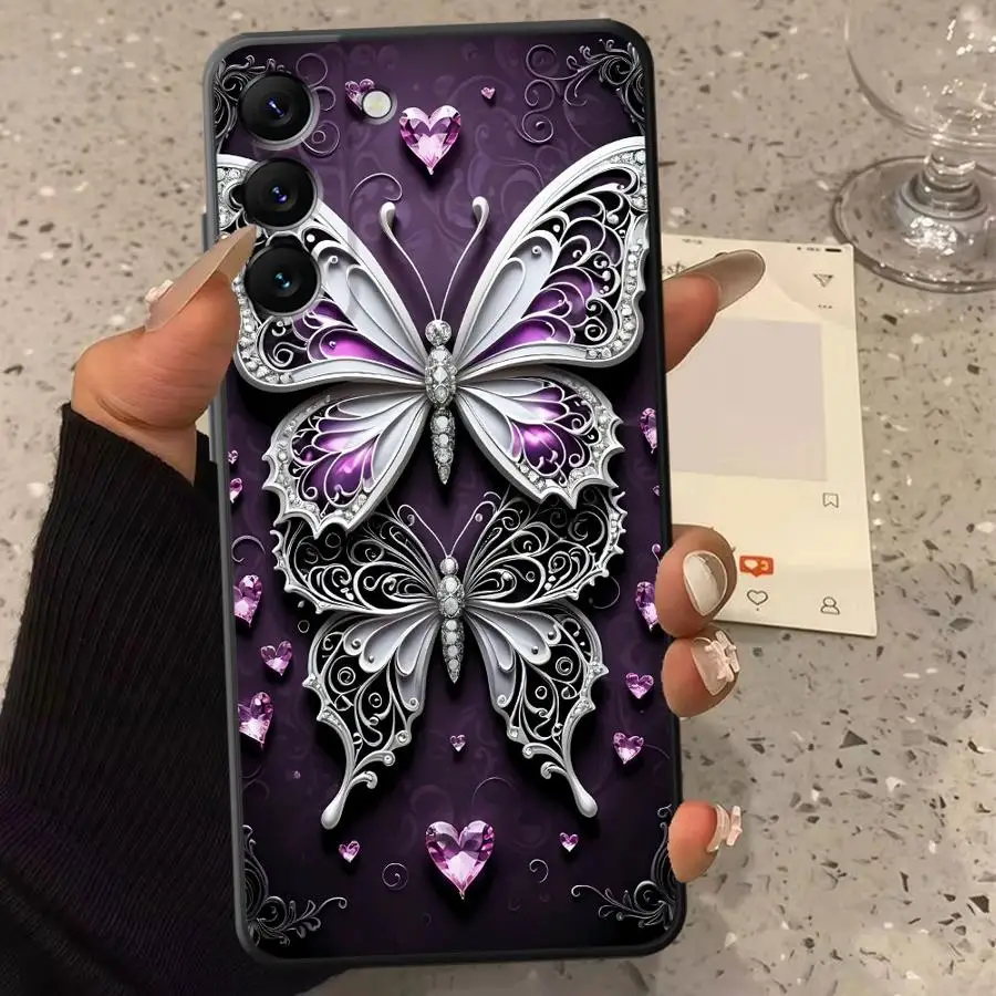 Double Butterflies Case for Samsung Galaxy A36 A26 A11 A12 A22 A52 A34 A51 A15 A35 A16 A13 A14 A24 Phone Cover