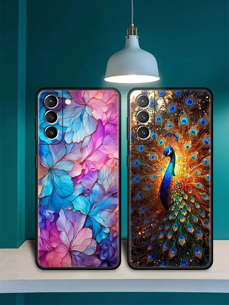 Mandala flower totem Phone Case For Samsung Galaxy S24 S23 S22 Ultra S20 S21 FE 5G S10 S9 Plus S10E S8 S7 Soft Silicone Cover — zdjęcie 2