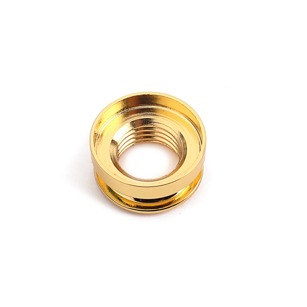 

3pcs Golden Ring Guitar Strap Button Endpin Jack Pickup Acoustic Bass Electric Durable Modern Stereo