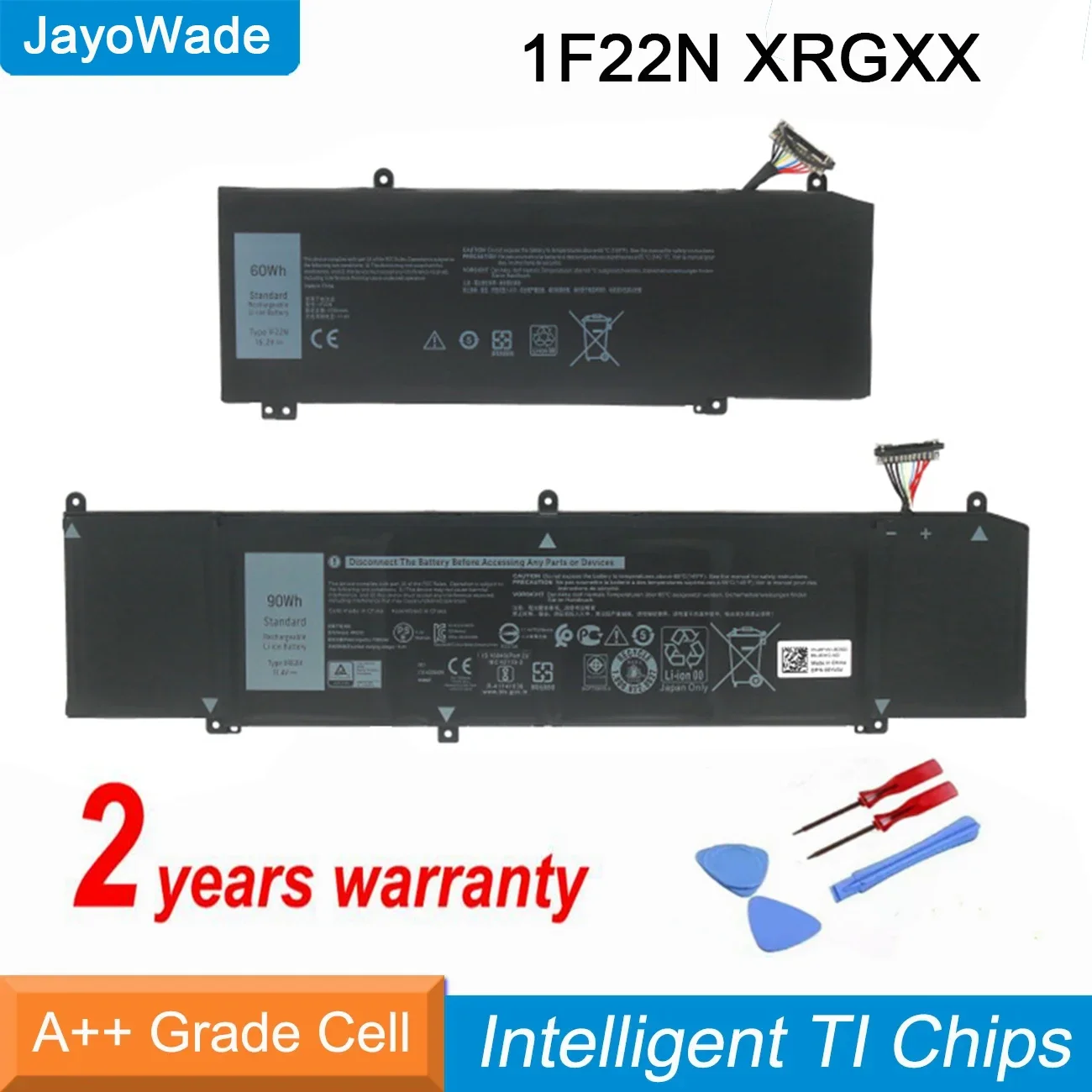 Factory 1F22N XRGXX Laptop Battery For Dell ALIENWARE 2018 orion M15 M17 R1 P82F P40E P79F P37E Inspiron G5 5590 G7 7590 7790