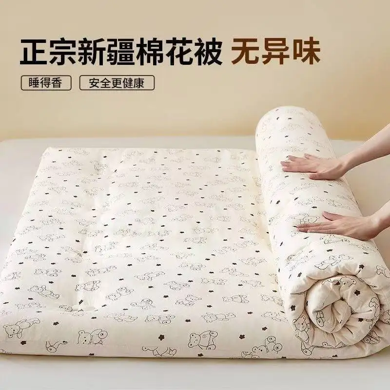 Cotton Mattress Single Dormitory Student Quilt Cotton Wool Mattress Bottom Double Home Bedroom Cushion