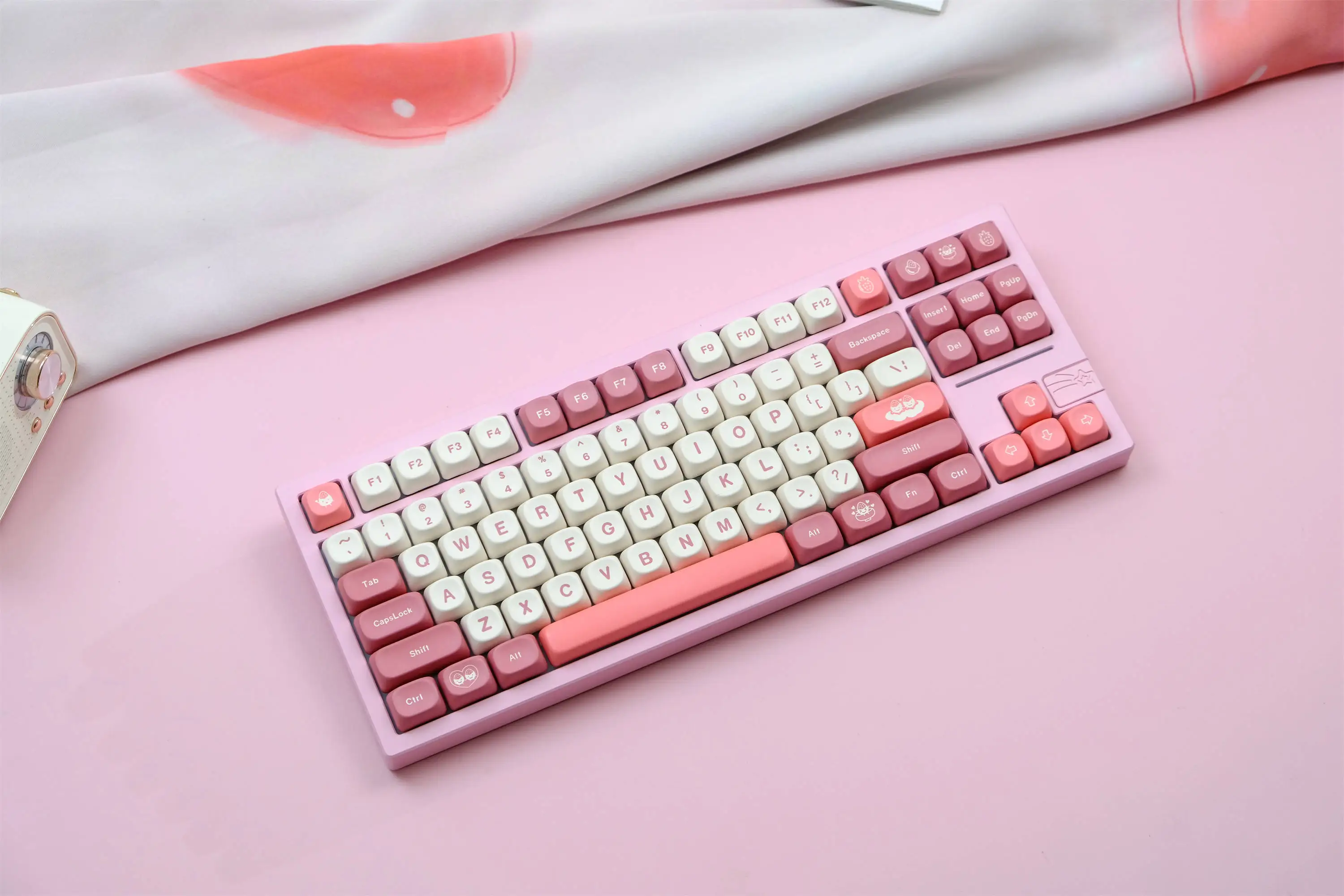 Daifuku Keycaps 126 Keys PBT Material MOA Profile DYE-SUB Wooting Personalized Keycaps For MX Switch Mechanical Keyboard Keycaps