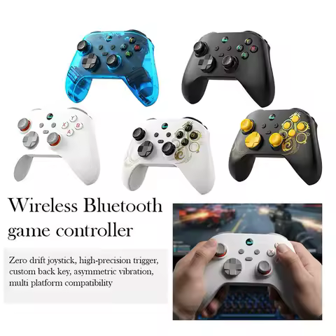 G6 Wireless Game Controller, Hall Effect Joystick &amp; Trigger, 1000Hz Polling Rate Gamepad for SWITCH PC/iOS/Android/Steam Deck
