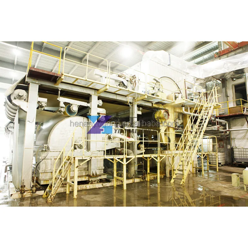 80 Ton Size 2800 Mm Test / Flute Paper Making Machine with Wheat Straw Pulper