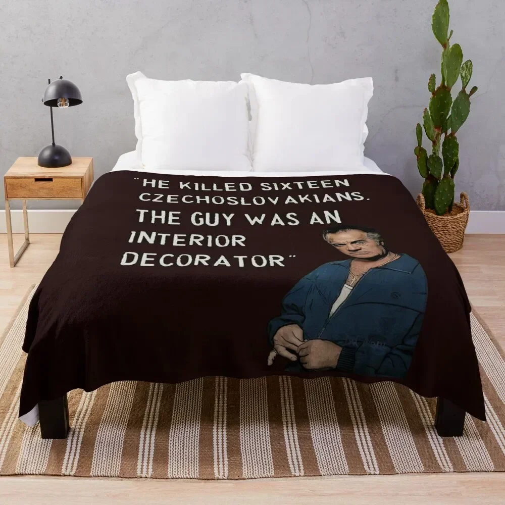 

Sopranos - Paulie Walnuts 2 Throw Blanket Weighted Plaid on the sofa Luxury Brand Retros Blankets