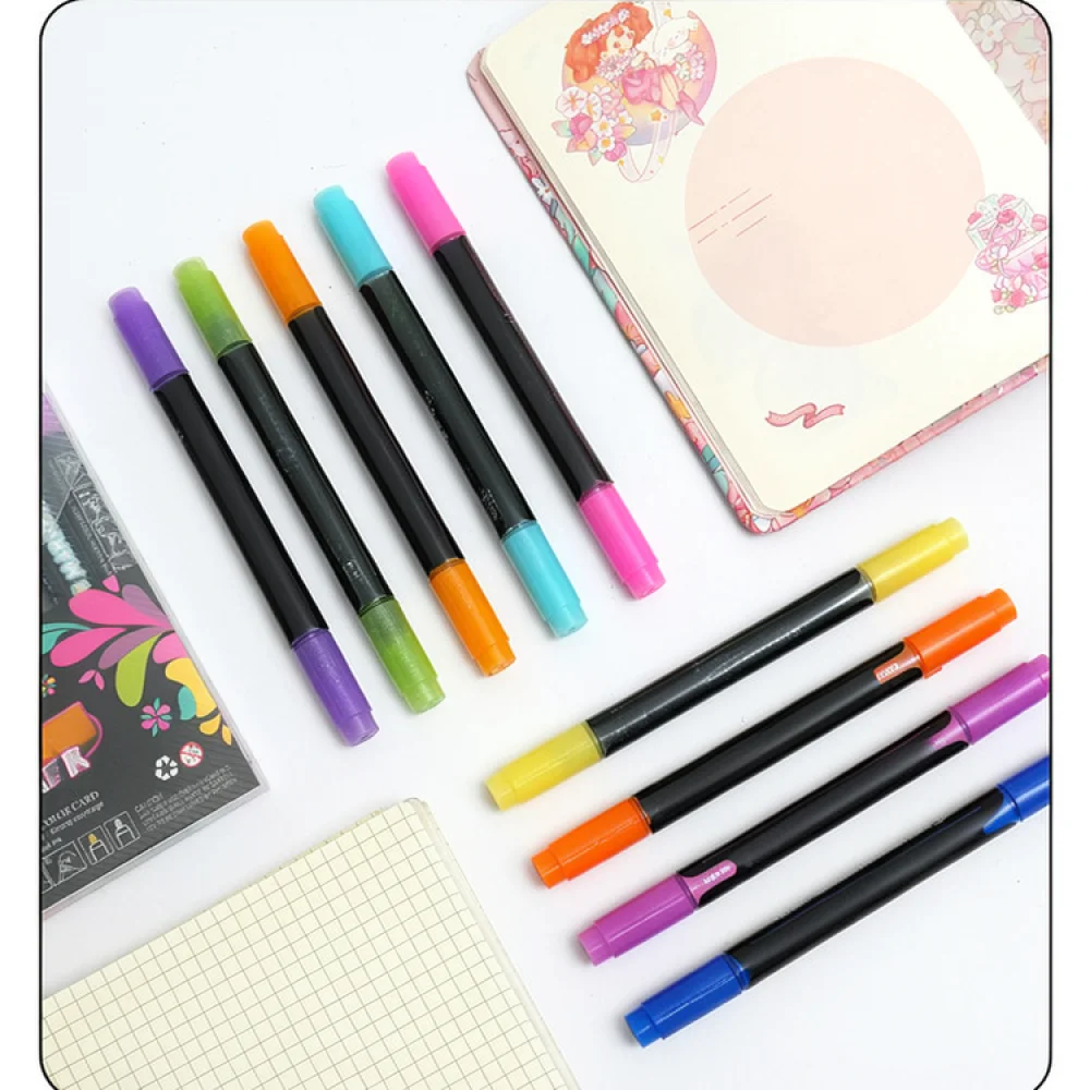 Art Craft Stationery - Shimmer Metallic Double Line Outline Pens