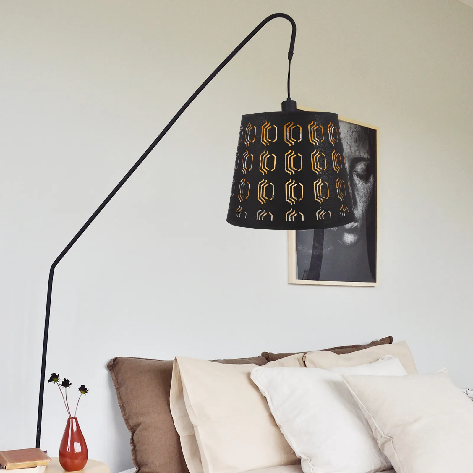 Fabric Cloth Lampshade Simple Design Bedroom Living Room Table Floor Lamp Cover Dustproof Replacement Lampshade Soft Light