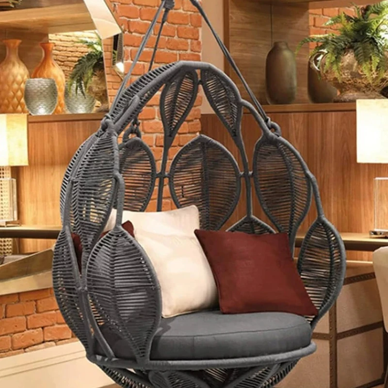 Hanging Basket Chair Indoor Swing Hanging Chair Household Balcony Courtyard Outdoor Leisure Hanging Rocking