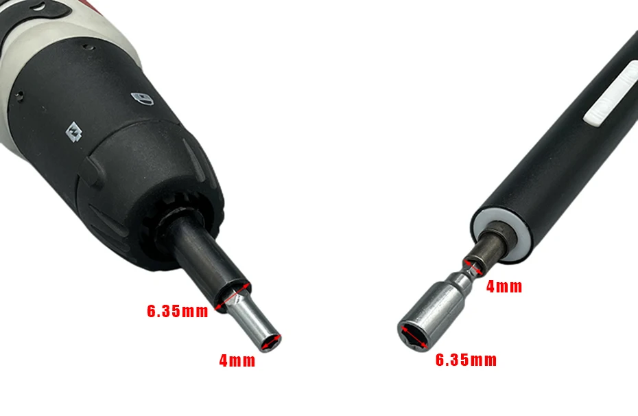 4 mm-6,35 mm Adapter Präzisions-Bit-Set CR-V Schlitz-Kreuzschlitz-Schraubendreher-Bohrer für die Reparatur von Mobiltelefonen, Kameras und Computern – Detail 3