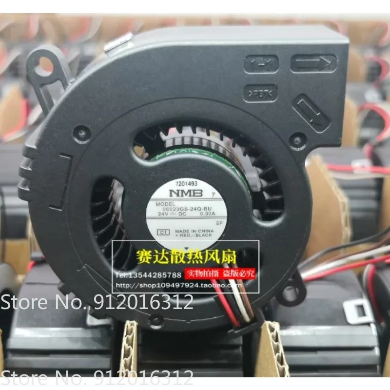

New Cooler Fan for NMB 06023GS-24Q-BU 6023 24V 0.30A 4-wire Cooling Fan 60 * 60 * 23MM