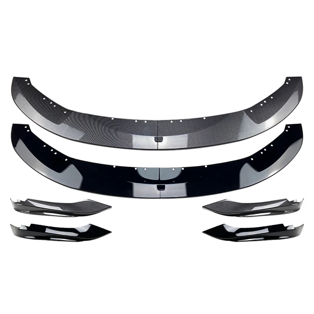 Car Front Bumper Lip Spoiler + Side Splitter Canards Cover Body Kit For BMW 4 Series F32 F33 F36 M Sport 2014-2020