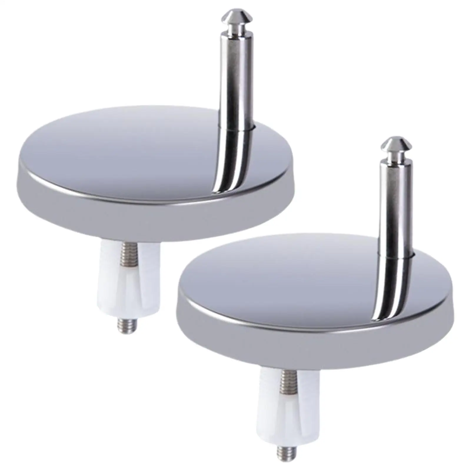 2X Replacement Fittings Toilet Top Fix Blind Hole Fittings for Toilet Seat Hinges Fasten Bolts Nuts Bathroom Accessory for Dorm