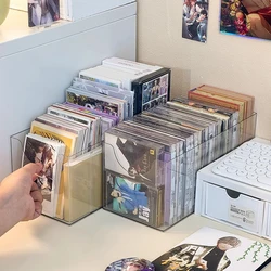 CD holder acrylic transparent peripheral color paper postcard hemp finishing frame star album disc display box